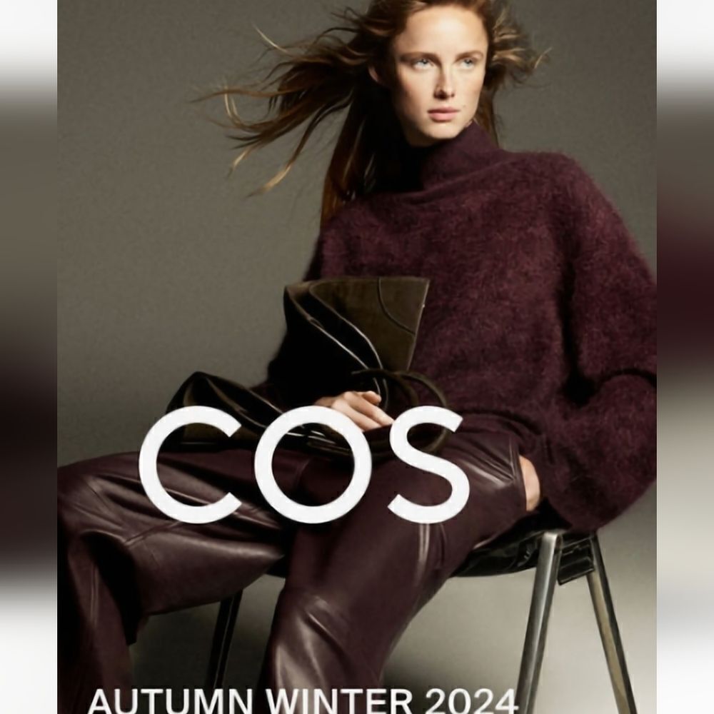 COS Mock sweater oversized mohair wool blend minimalist new without tags